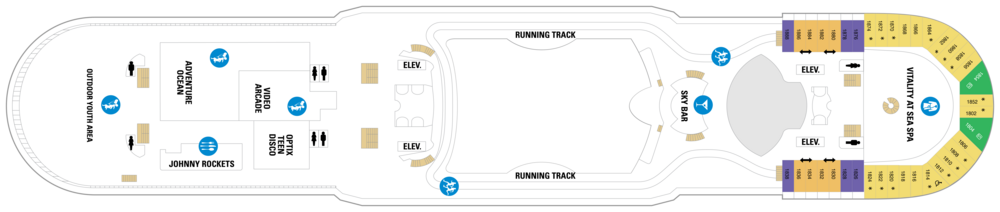 Royal Caribbean International, Explorer of the seas, Deck 12.png